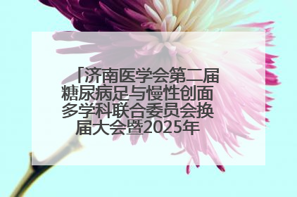 济南医学会第二届糖尿病足与慢性创面多学科联合委员会换届大会暨2025年学术年会成功举行