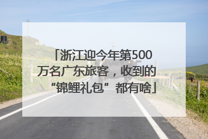 浙江迎今年第500万名广东旅客，收到的“锦鲤礼包”都有啥