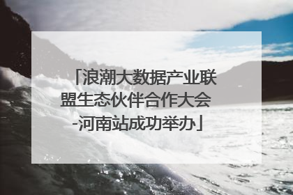 浪潮大数据产业联盟生态伙伴合作大会-河南站成功举办