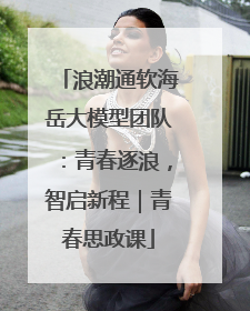 浪潮通软海岳大模型团队：青春逐浪，智启新程｜青春思政课