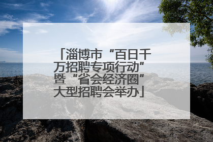 淄博市“百日千万招聘专项行动”暨“省会经济圈”大型招聘会举办