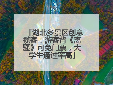 湖北多景区创意揽客，游客背《离骚》可免门票，大学生通过率高