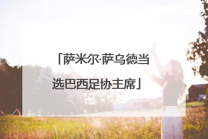 萨米尔·萨乌德当选巴西足协主席