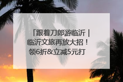 跟着刀郎游临沂｜临沂文旅再放大招！领6折&立减5元打车券，使用后还有2张5折券免费领！