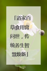 道家百草食用膏问世，传统养生智慧焕新