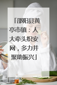邵阳县黄亭市镇：人大牵头织安网，多力并聚助振兴