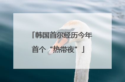 韩国首尔经历今年首个“热带夜”