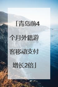 青岛前4个月外籍游客移动支付增长2倍