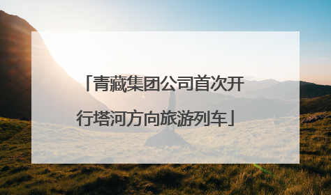 青藏集团公司首次开行塔河方向旅游列车