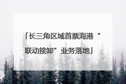 长三角区域首票海港“联动接卸”业务落地