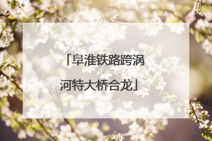 阜淮铁路跨涡河特大桥合龙