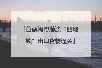 首票闽粤港澳“四地一锁”出口货物通关