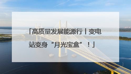 高质量发展能源行丨变电站变身“月光宝盒”！