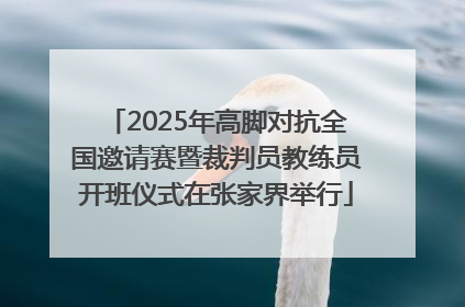 2025年高脚对抗全国邀请赛暨裁判员教练员开班仪式在张家界举行