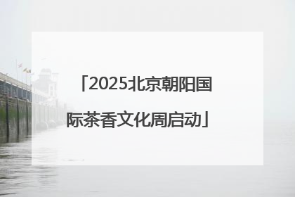 2025北京朝阳国际茶香文化周启动