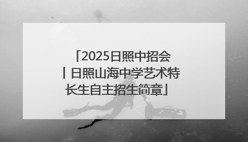 2025日照中招会丨日照山海中学艺术特长生自主招生简章