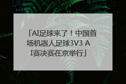 AI足球来了！中国首场机器人足球3V3 AI赛决赛在京举行